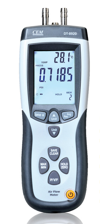 Máy đo lưu lượng khí và áp suất CEM DT-8920