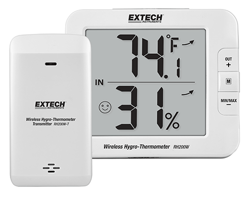 Máy đo nhiệt độ và độ ẩm Wireless Extech RH200W