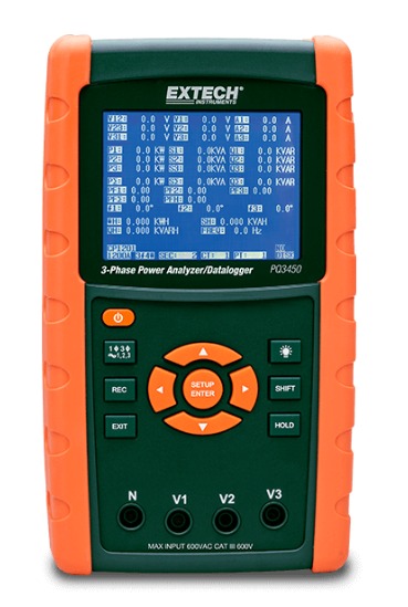 Máy đo phân tích điện 3 pha Extech PQ3450