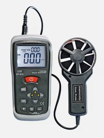 Máy đo vận tốc gió và lưu lượng khí CEM DT619