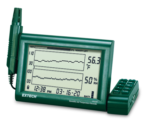 Máy ghi biểu đồ nhiệt độ và độ ẩm Extech RH520B