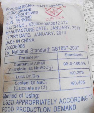 Hóa chất Natri Bicacbanat NaHCO3